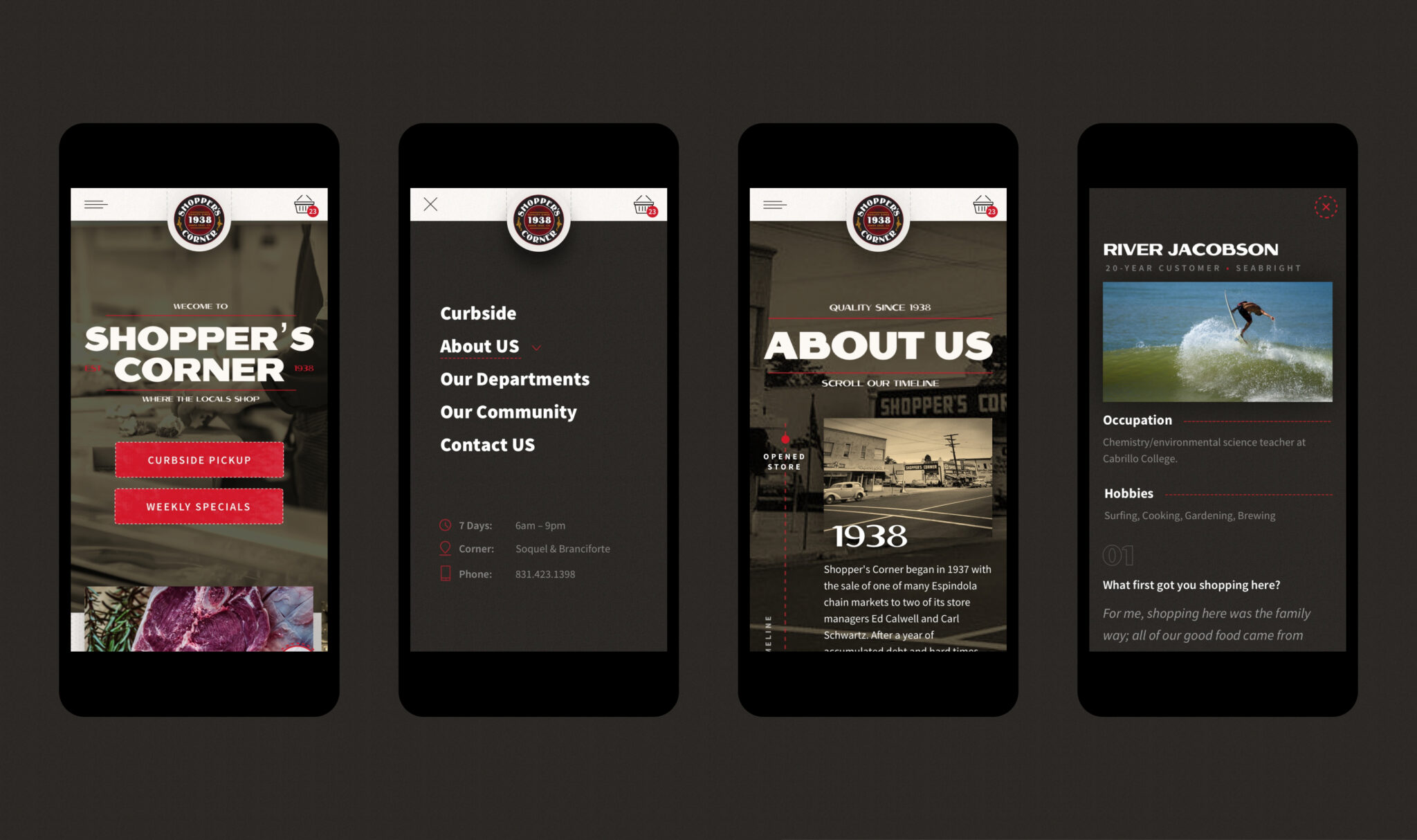 Shopper's Corner Mobile Design